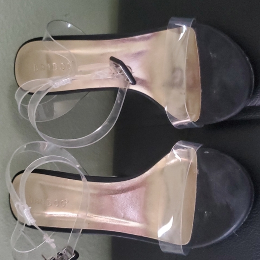 BLACK CLEAR HEELS